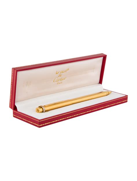 cartier pen case|must de cartier ballpoint pen.